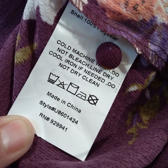 Suzanne Betro kimono style floral top size L - Picture 7 of 12